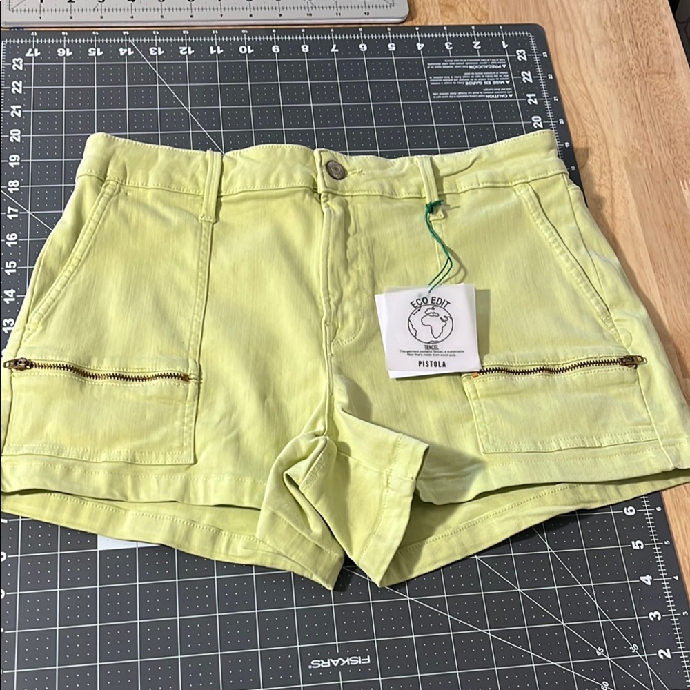 Pistola Green Cargo Shorts Lightweight Style